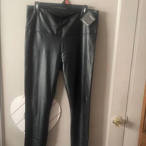 Vici Black Faux Leather Pants